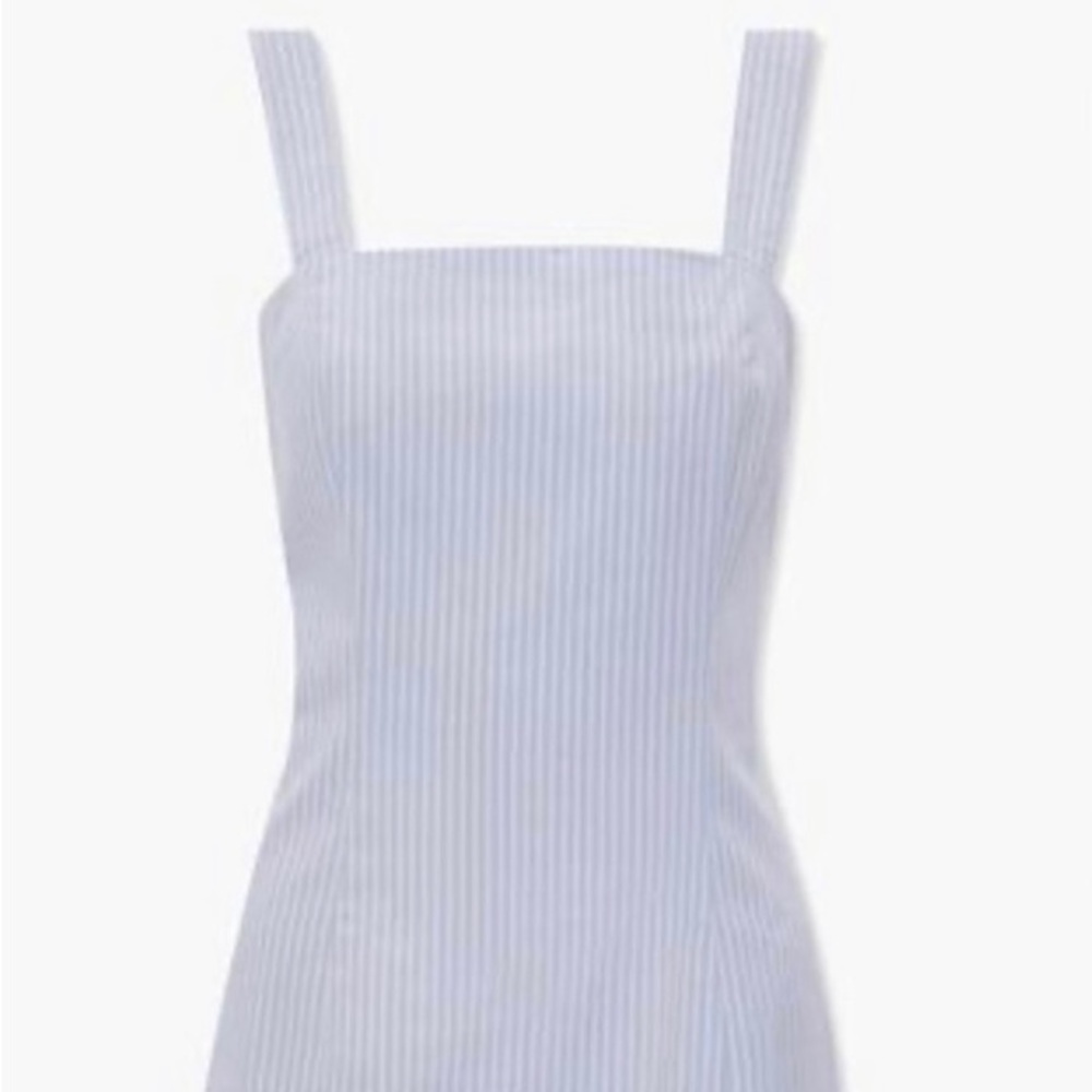 Forever 21 blue and white pin stripe mini dress